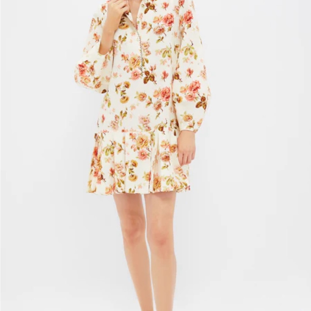 Tuckernuck Pink and Orange Long Sleeve Sundress